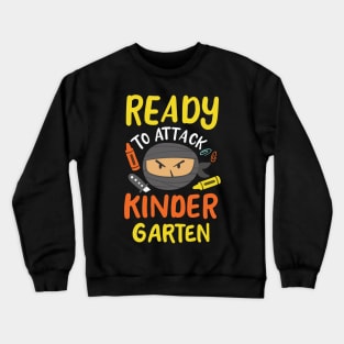 Ready To Attack Kindergarten Cute Ninja Crewneck Sweatshirt
